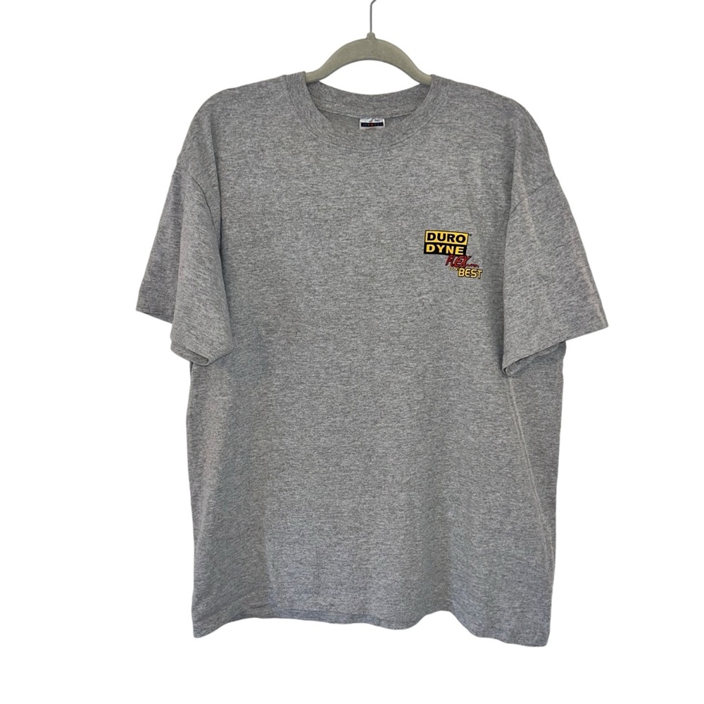 Gray DuroDyne Flex HVAC T-Shirt Unisex Size Large Top Sheet Metal Muscle Graphic